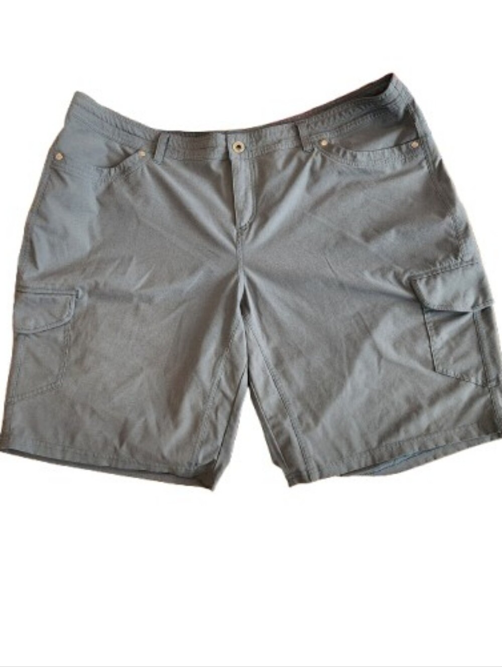 KUHL Freeflex Blue 10" Cargo Shorts Size 20W UPF 50+ Lightweight Quick Dry